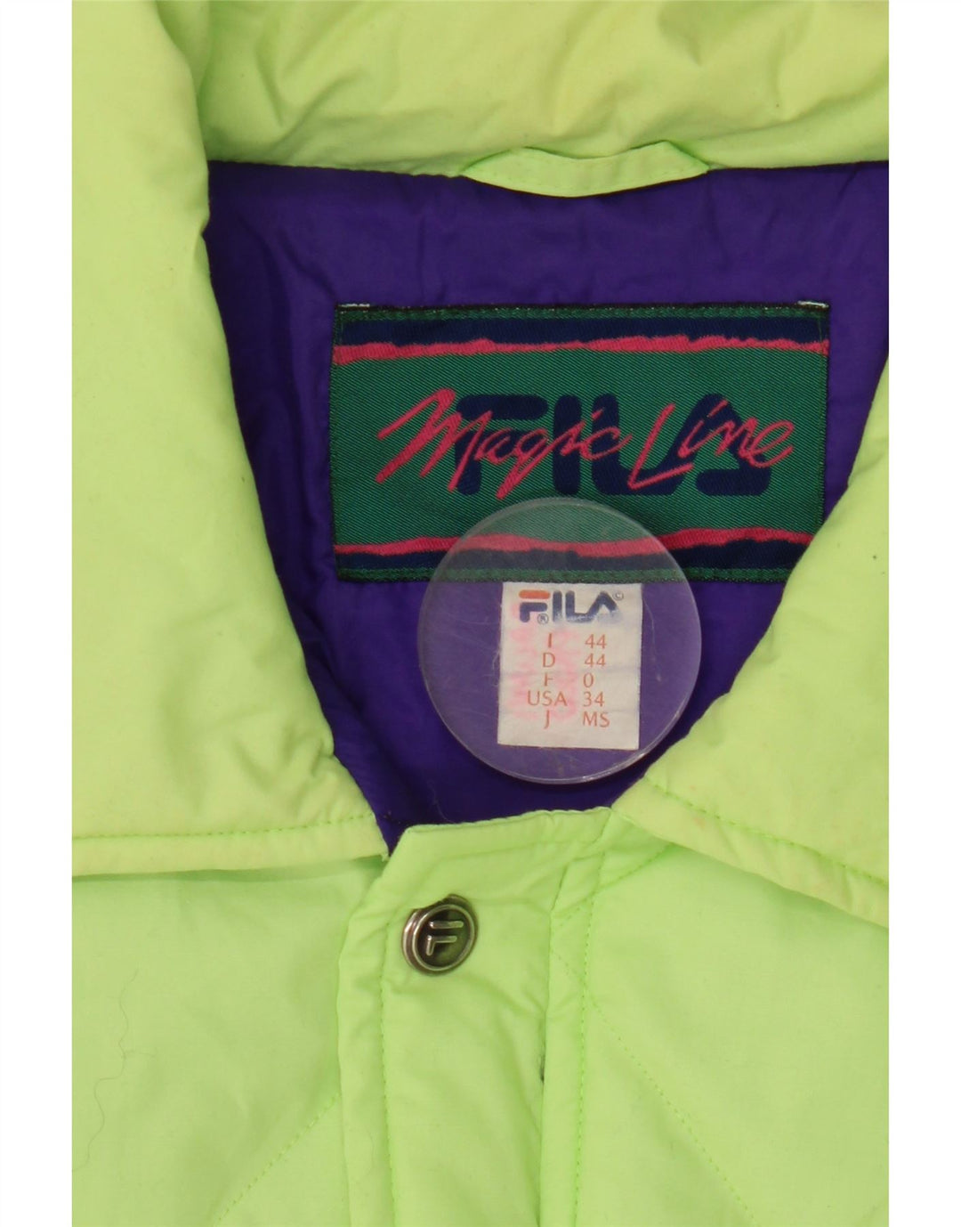 Fila Chaqueta Acolchada Mujer IT 44 Verde Medio