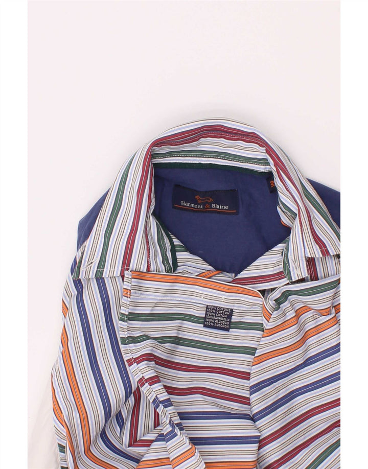 Harmont & Blaine Camisa para niño 10-11 años Mediana Algodón a Rayas Multicolor