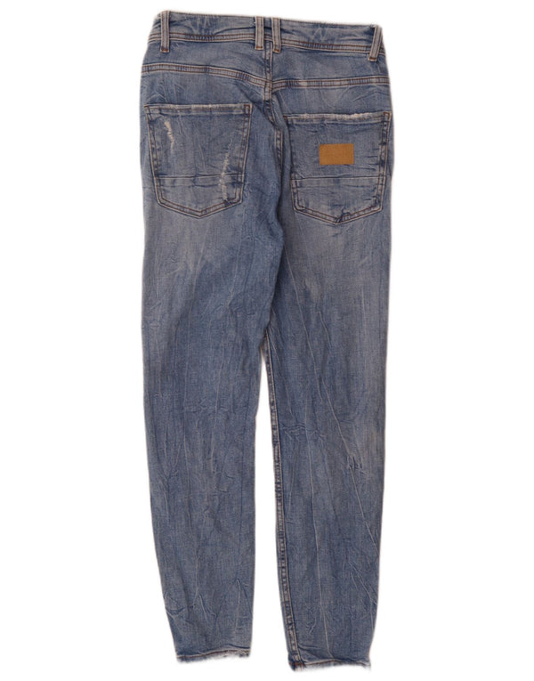 Zara Jeans ajustados desgastados para hombre EU 36 XS W29 L27 Algodón azul