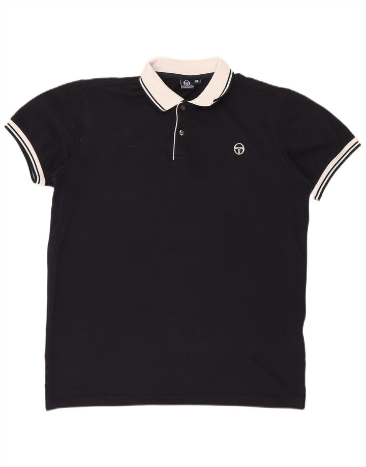 SERGIO TACCHINI Polo Hombre XL Azul Marino Algodón
