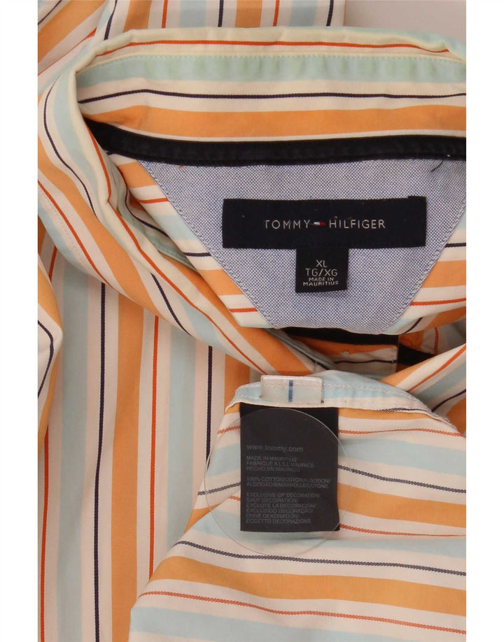 Camisa Tommy Hilfiger Hombre XL Algodón Rayas Multicolor