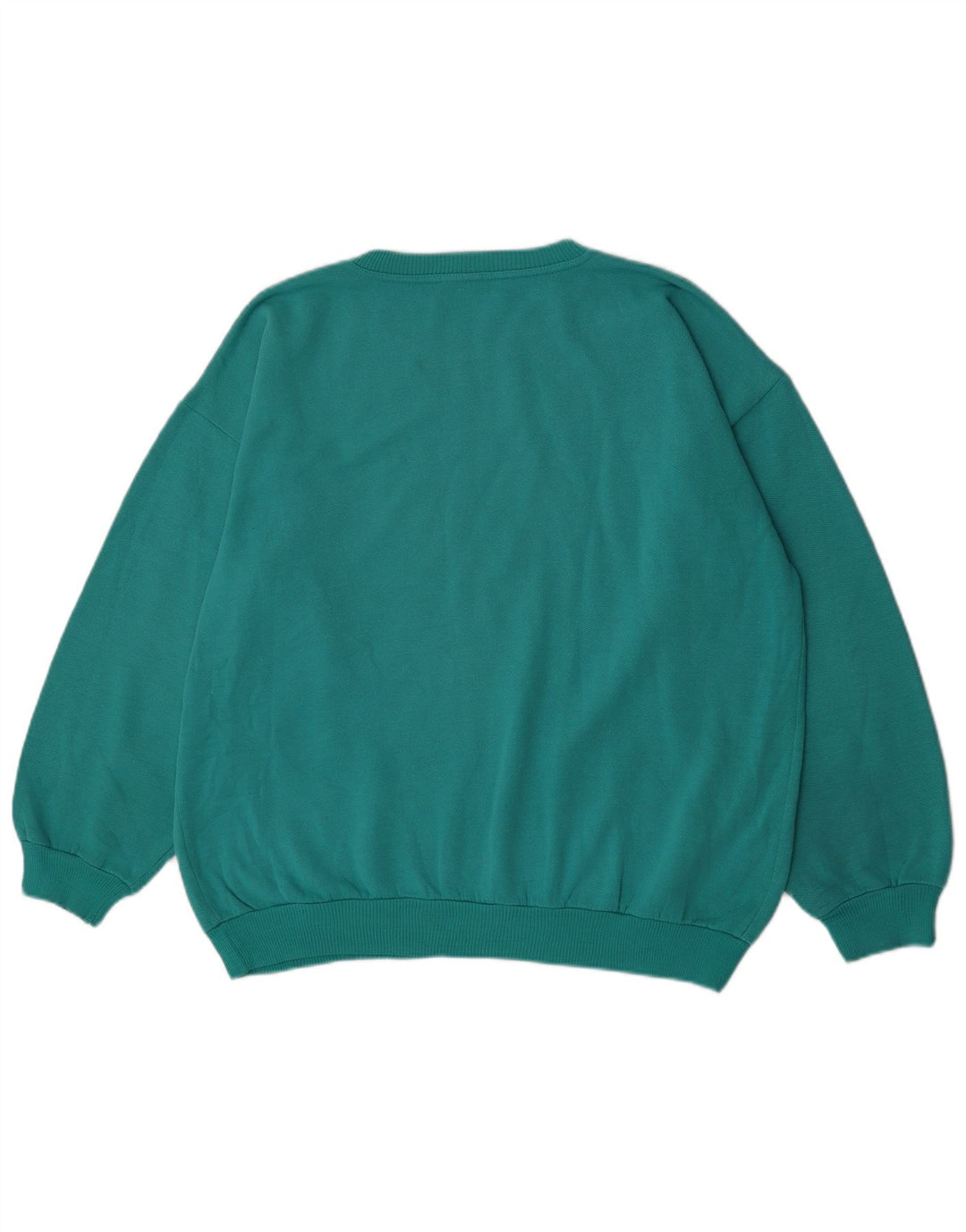 Vintage hombres sudadera jumper grande turquesa