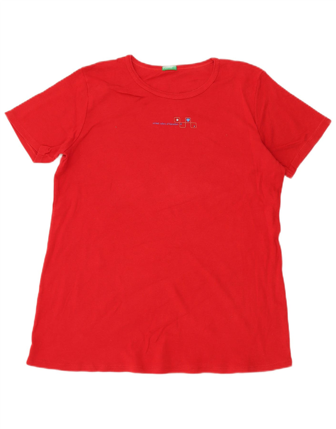BENETTON Camiseta para Mujer Top UK 44 Medium Rojo