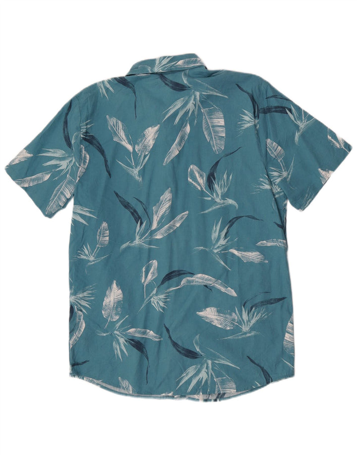 Camisa Volcom Hombre de manga corta de algodón floral azul medio