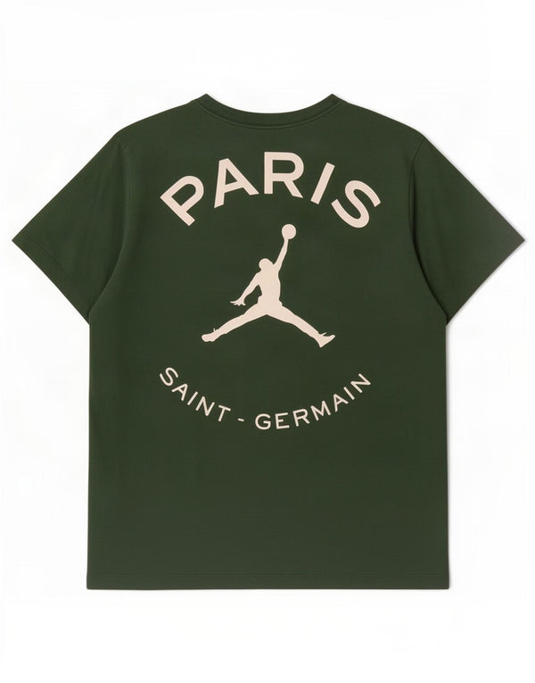 Jordan Mens Paris Saint- Germain Camiseta Gráfica Top XL Algodón Verde
