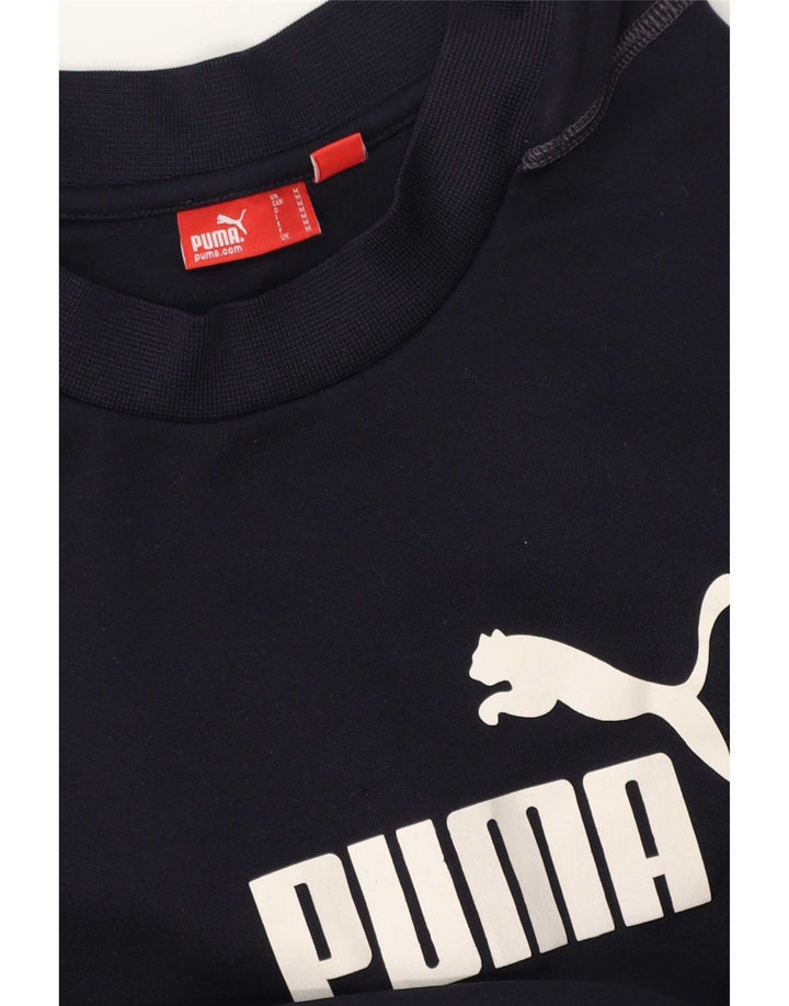 Puma Hombre Graphic Top Manga Larga Azul Marino Medio