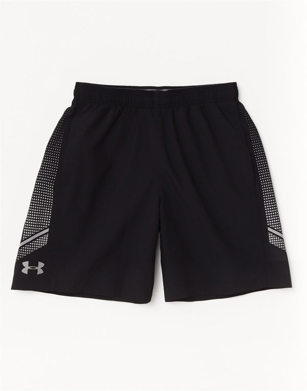 Under Armour Pantalones cortos deportivos holgados para hombre Deportes geométricos negros medianos