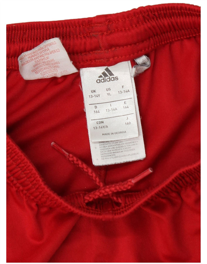 Adidas Chicos Climalite Sport Shorts 13-14 Años Rojo Poliéster