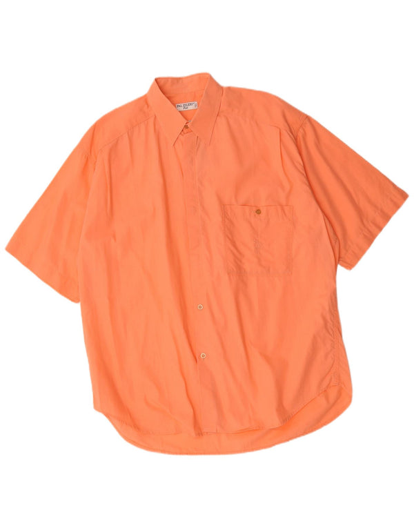 Pal Zileri - Camisa de manga corta para hombre, talla grande, color rosa