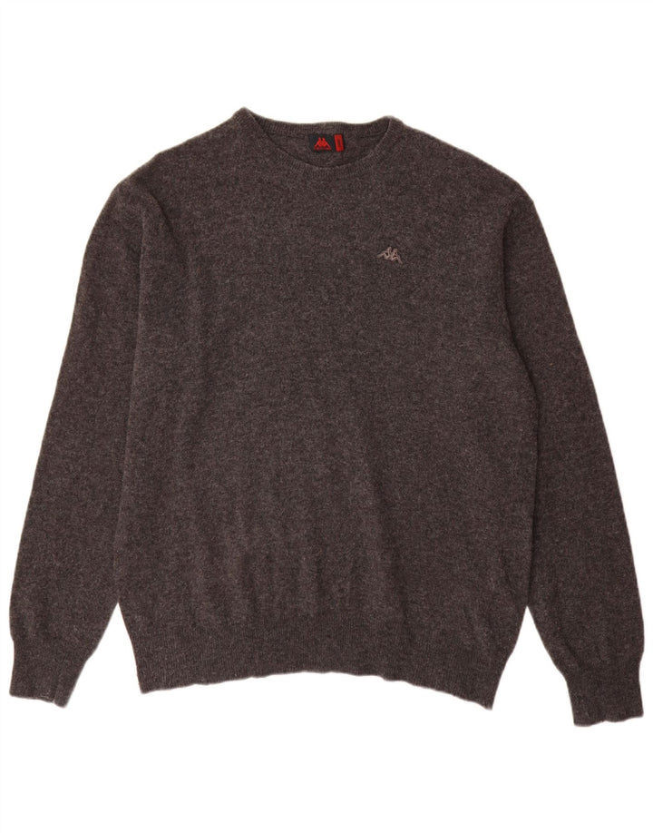 Jersey Kappa Hombre con Cuello Redondo y Lana Gris Grande