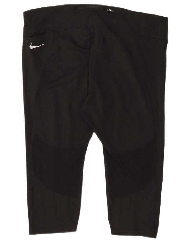 Nike Leggings Capri Dri Fit para Mujer UK 22 3XL Poliéster Negro