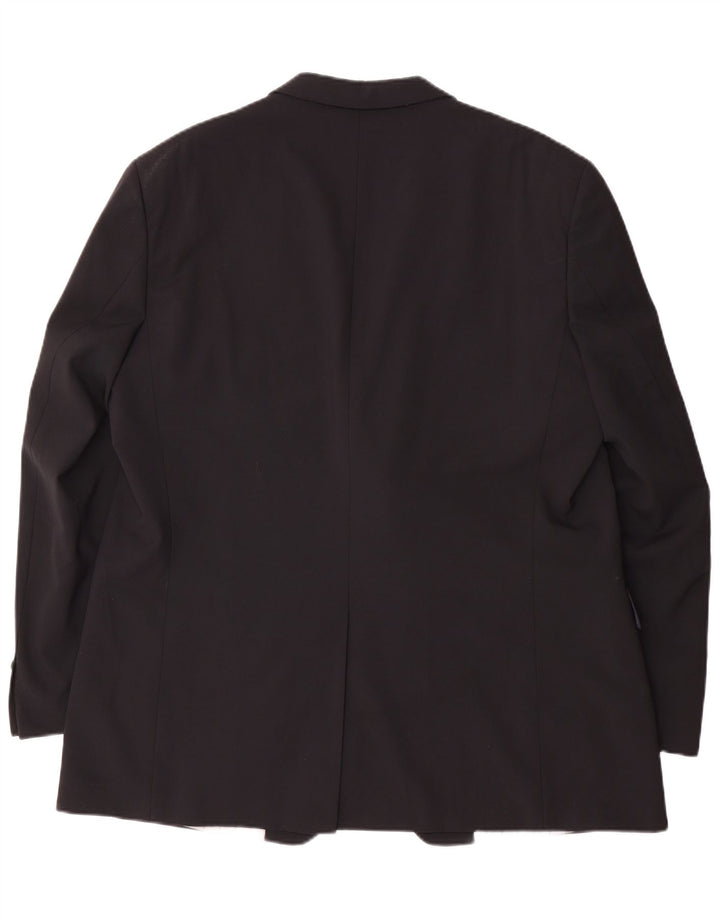 DOUGLAS Chaqueta tipo blazer de 2 botones para hombre UK 46 3XL Poliéster negro