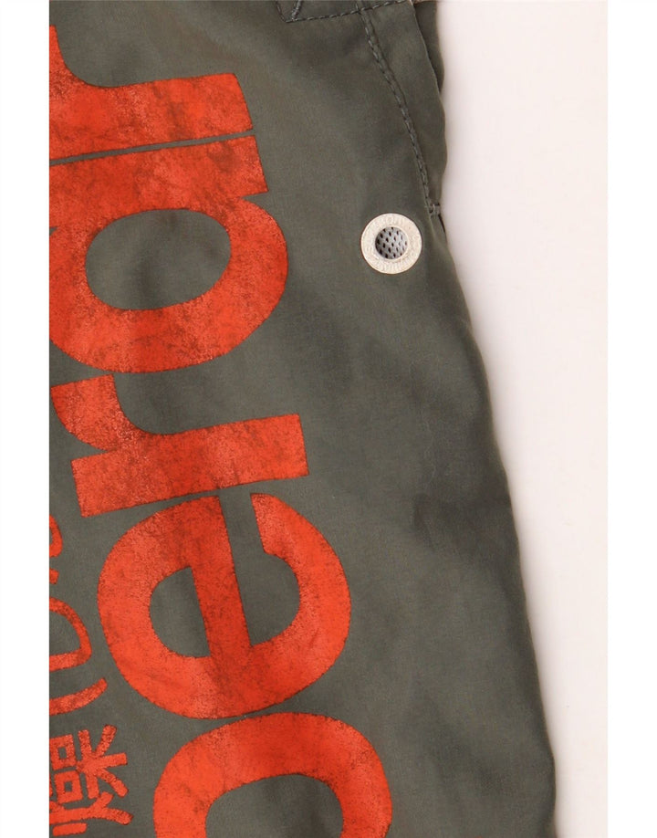 Superdry Shorts De Baño Gráficos Para Hombre Poliéster Caqui Medio