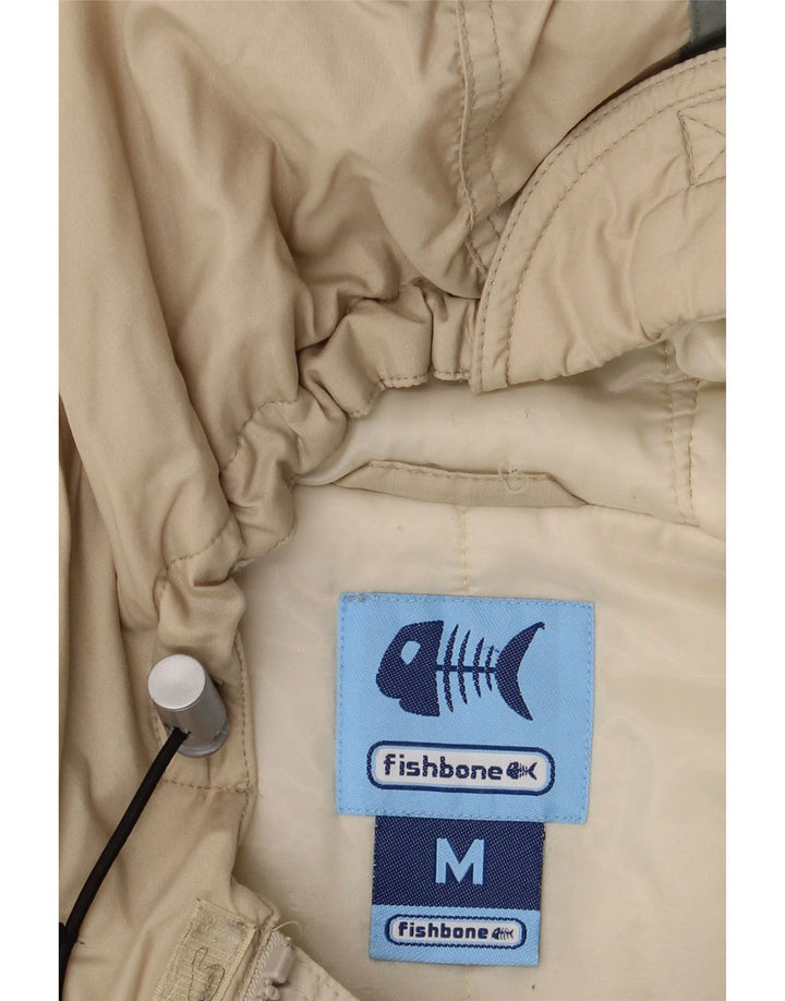 Fishbone Chaqueta Anorak con capucha para hombre UK 38 Medium Beige