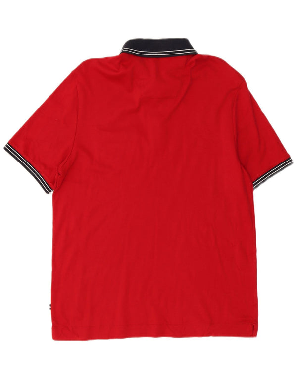 Polo Nautica Hombre Pequeño Color Rojo Bloque De Color
