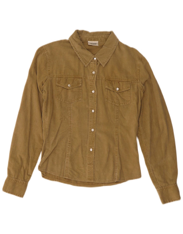 Pimkie Camisa De Pana Mujer EU 38 Mediano Caqui Algodón