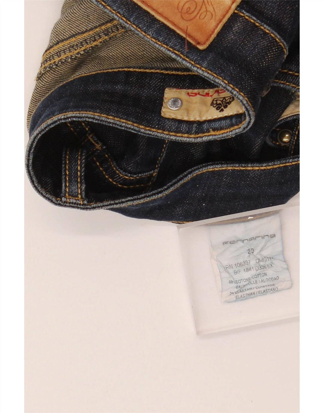 Vaqueros Mujer Fornarina Slim W29 L27 Algodón Azul