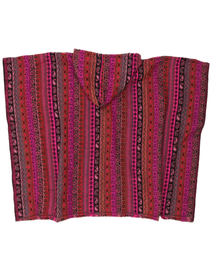 Vintage mujer oversize con capucha cardigan suéter un tamaño multicolor