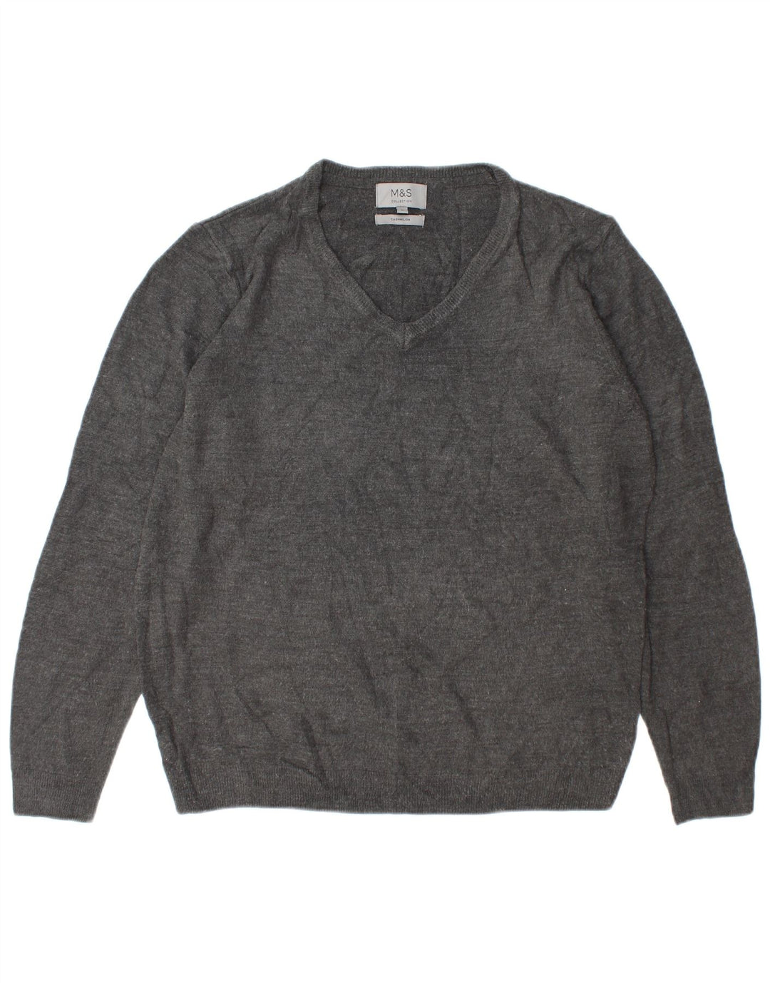 Marks & Spencer Suéter con Cuello en V para Hombre Acrílico Gris Grande