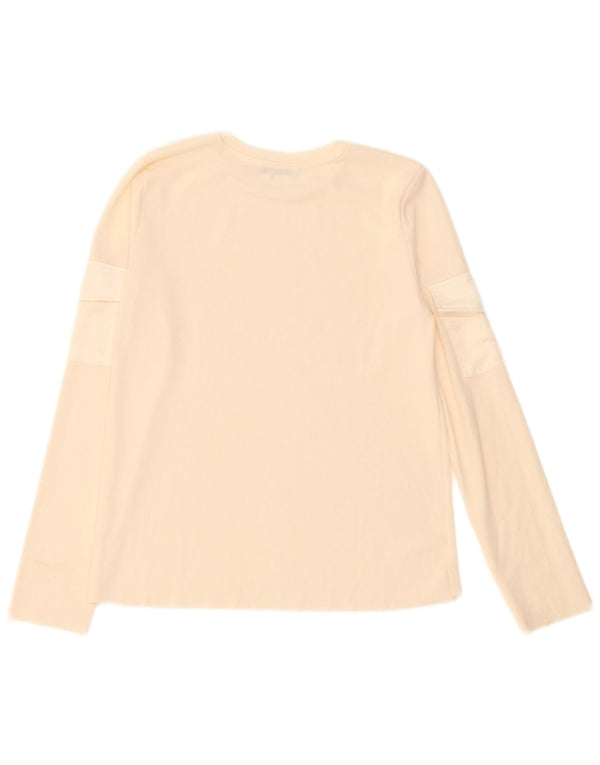 Zara Mujer Top Manga Larga UK 44 Large Beige