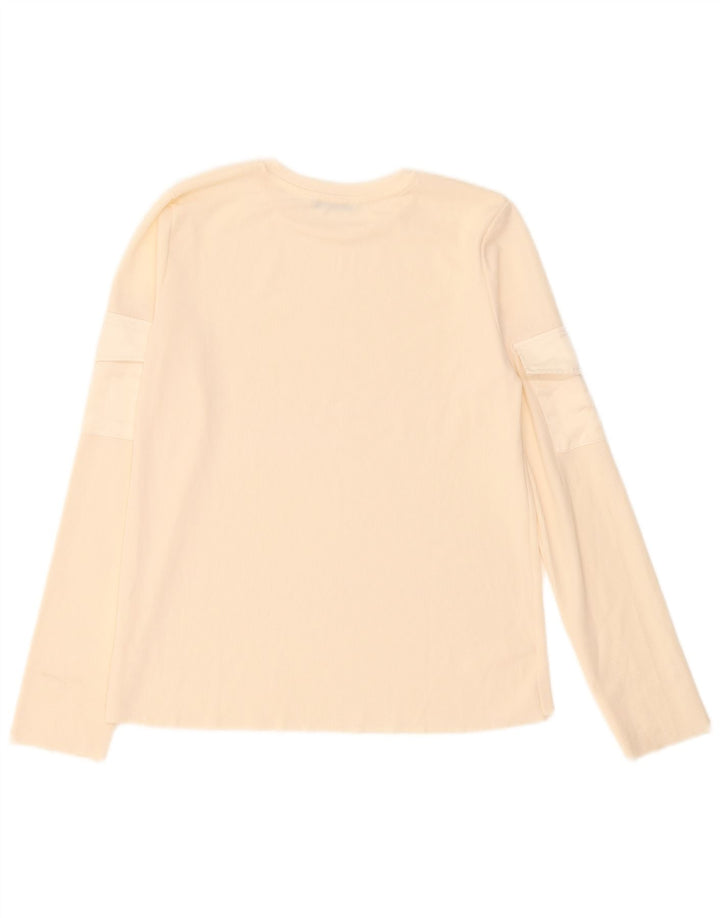 Zara Mujer Top Manga Larga UK 44 Large Beige