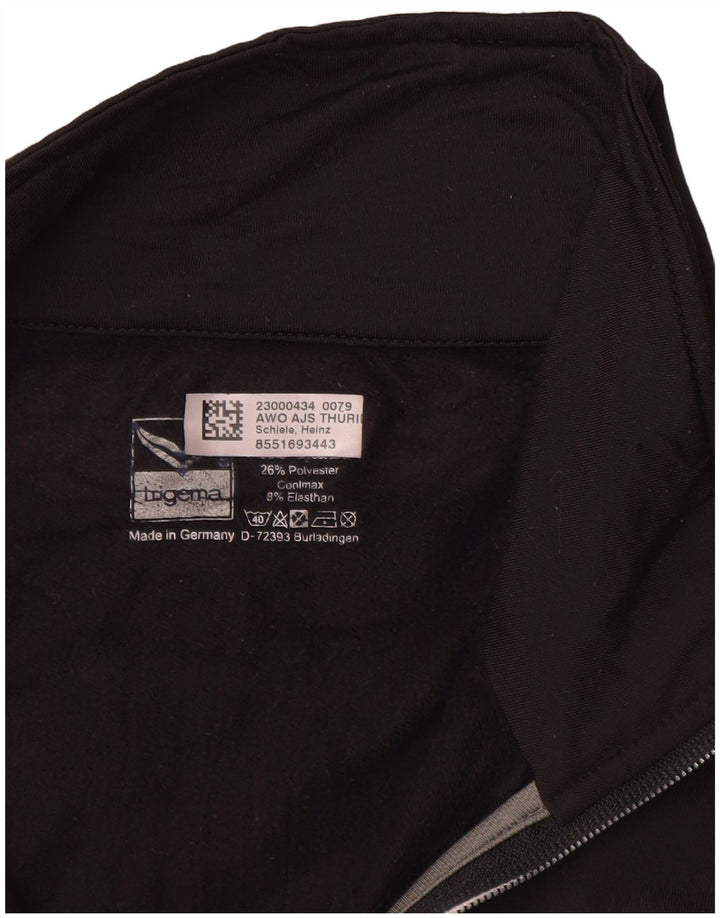 TRIGEMA Chaqueta superior de chándal sin mangas con gráfico para hombre Poliéster negro grande