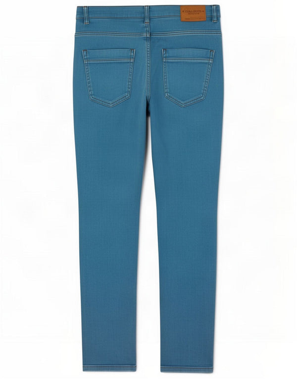 Zara Jeans ajustados para niños 13-14 años W28 L32 Algodón azul
