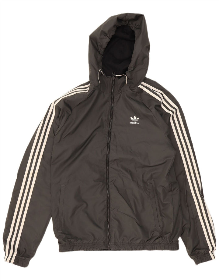 ADIDAS Chaqueta reversible gráfica para hombre UK 38 Medium Black Colourblock