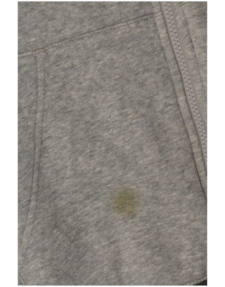 Nike - Sudadera con capucha y cremallera para hombre, algodón moteado en gris medio