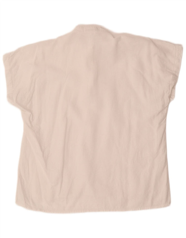 BENETTON Blusa para Mujer Top UK 44 Grande Blanco