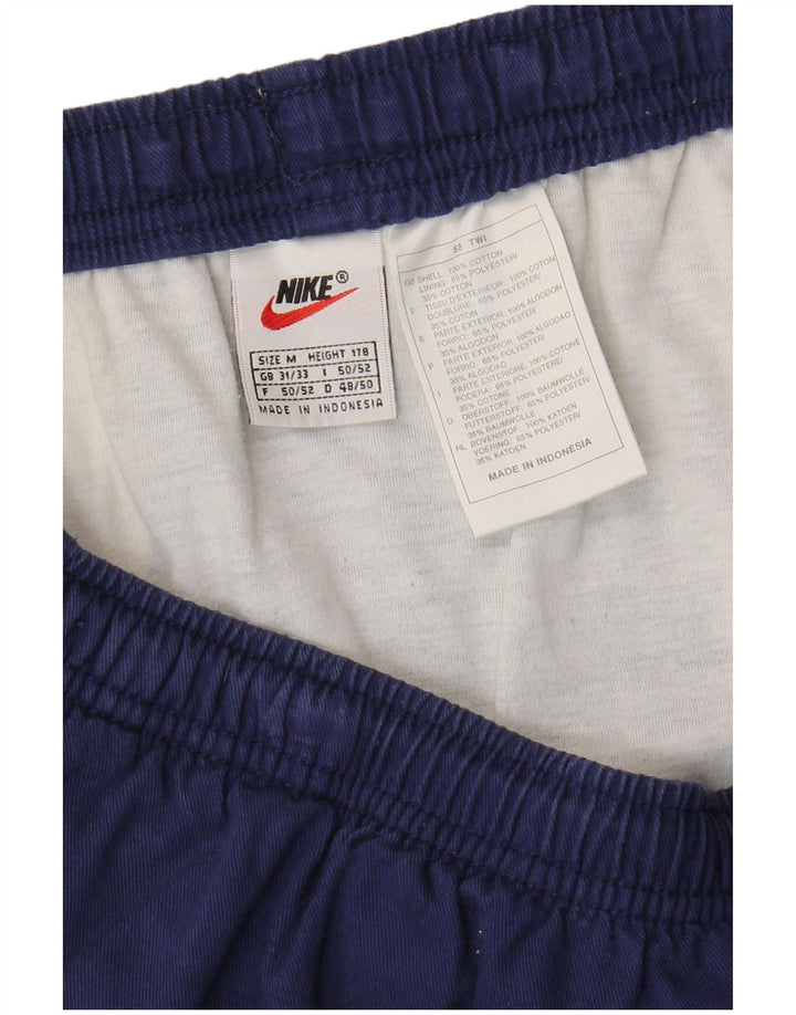 Pantalones cortos deportivos NIKE para hombre de algodón azul marino mediano