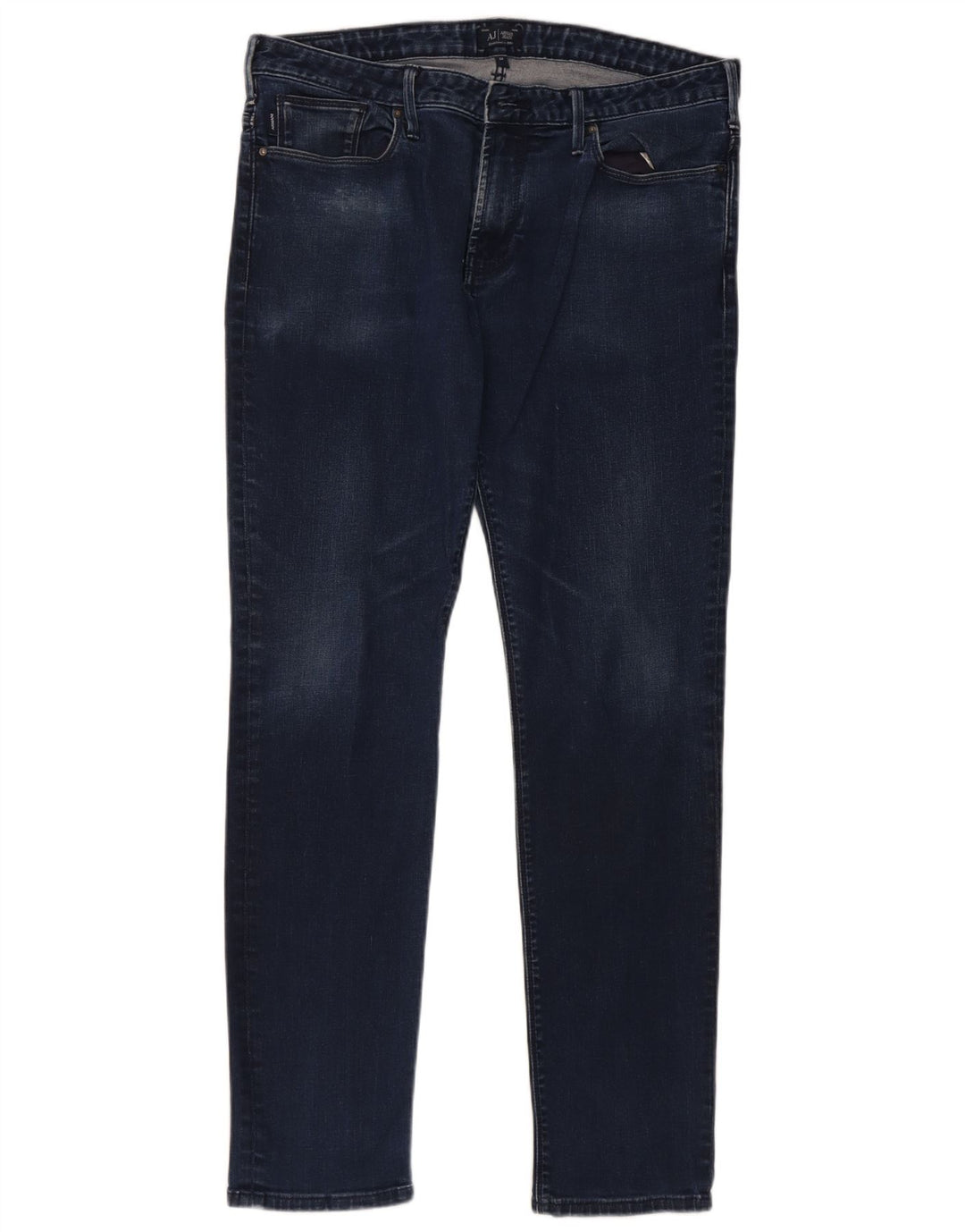 Armani Hombre Vaqueros Slim W34 L31 Algodón Azul Marino