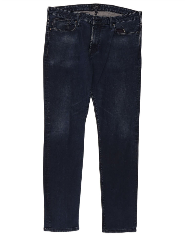 Armani Hombre Vaqueros Slim W34 L31 Algodón Azul Marino