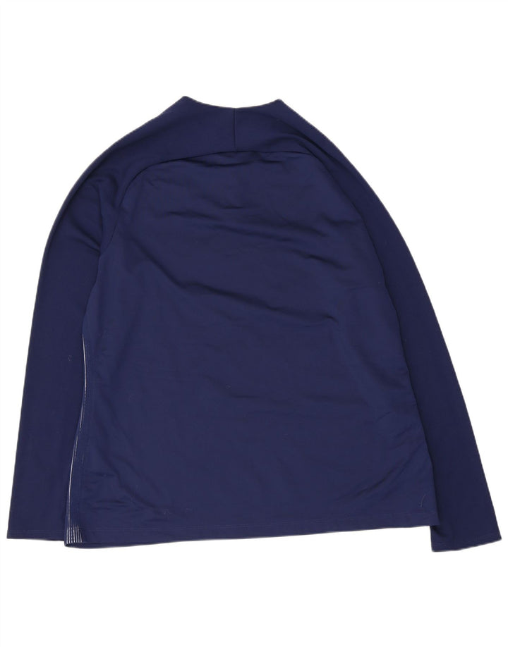 Nike Dri Fit - Chándal con cremallera y cuello para hombre, talla XL, poliéster, color azul marino