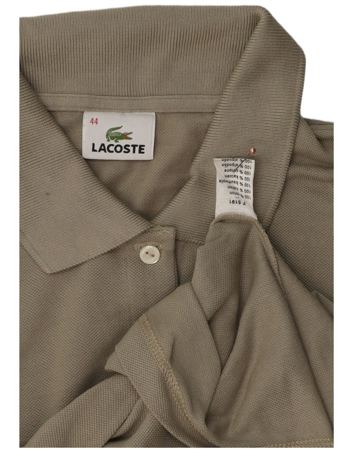 Polo LACOSTE para mujer talla 44 algodón gris grande