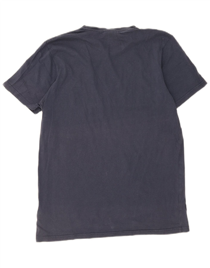 Ellesse Hombre Camiseta Gráfica Top Medium Azul Marino Algodón