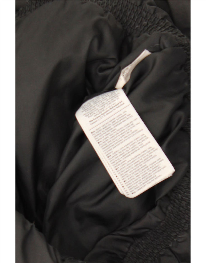 Nike Chaqueta acolchada con gráfico extragrande para mujer UK 6 XS Poliéster negro