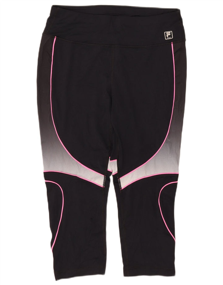 Fila Leggings capri para mujer UK 44 Poliéster color negro grande