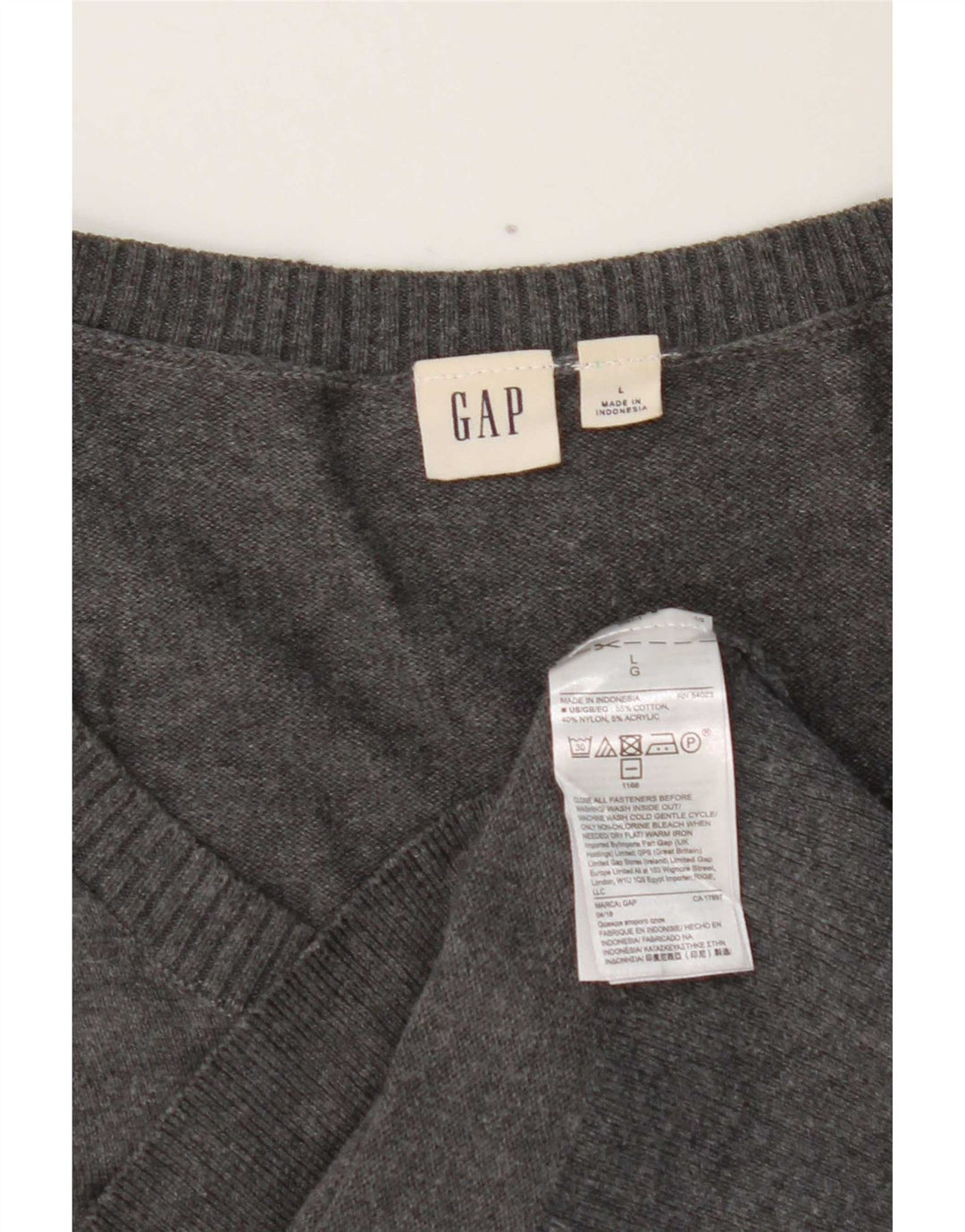 Gap - Cárdigan para mujer, talla 40, algodón gris grande