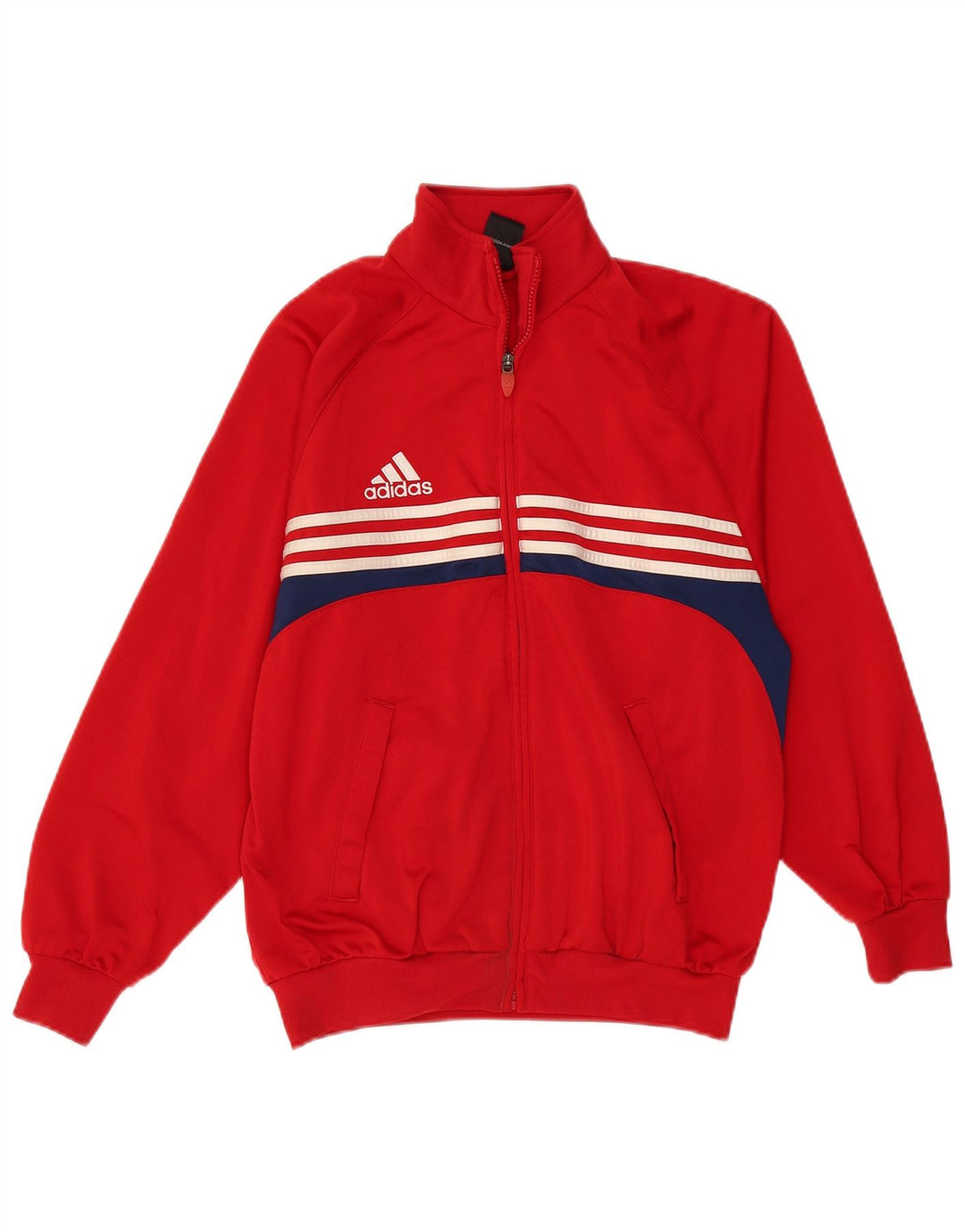 Adidas Chaqueta de chándal para niños 13-14 años Rojo Colorblock Poliéster