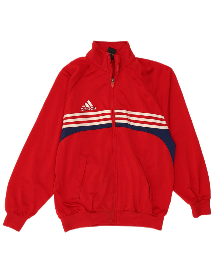 Adidas Chaqueta de chándal para niños 13-14 años Rojo Colorblock Poliéster