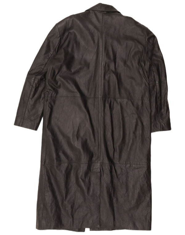 Abrigo de cuero para hombre EU 50 Cuero negro grande