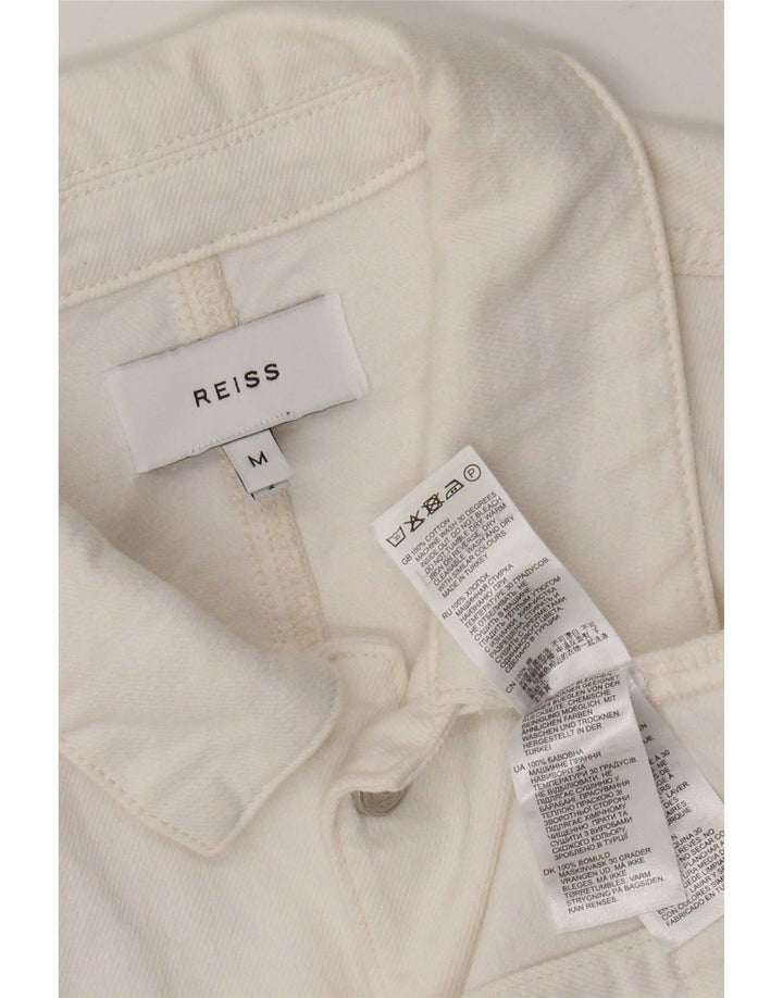 Chaqueta vaquera para hombre Reiss UK 38 Algodón blanco mediano