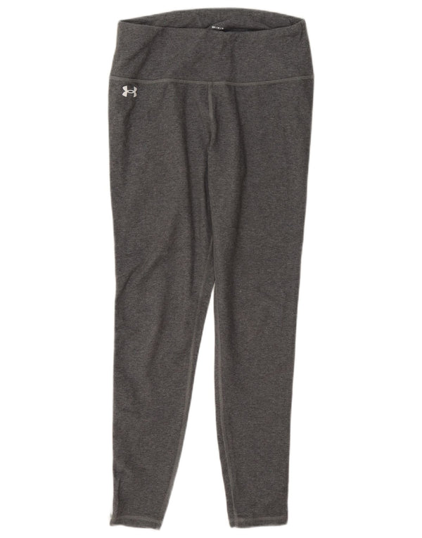 Under Armour Leggings cortos para mujer Reino Unido 44 Algodón gris medio con bloques de color