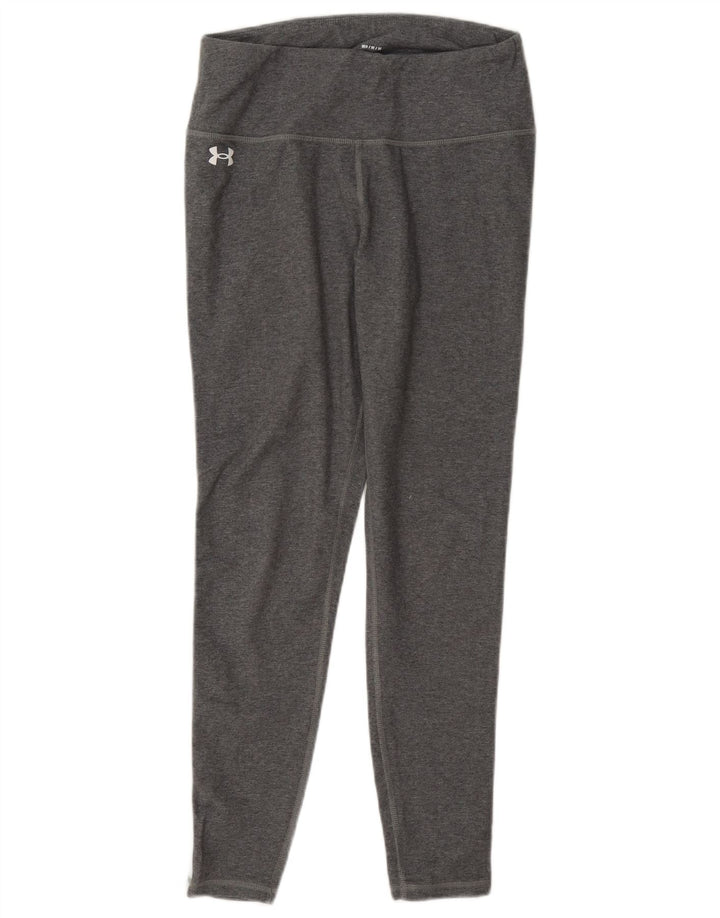 Under Armour Leggings cortos para mujer Reino Unido 44 Algodón gris medio con bloques de color