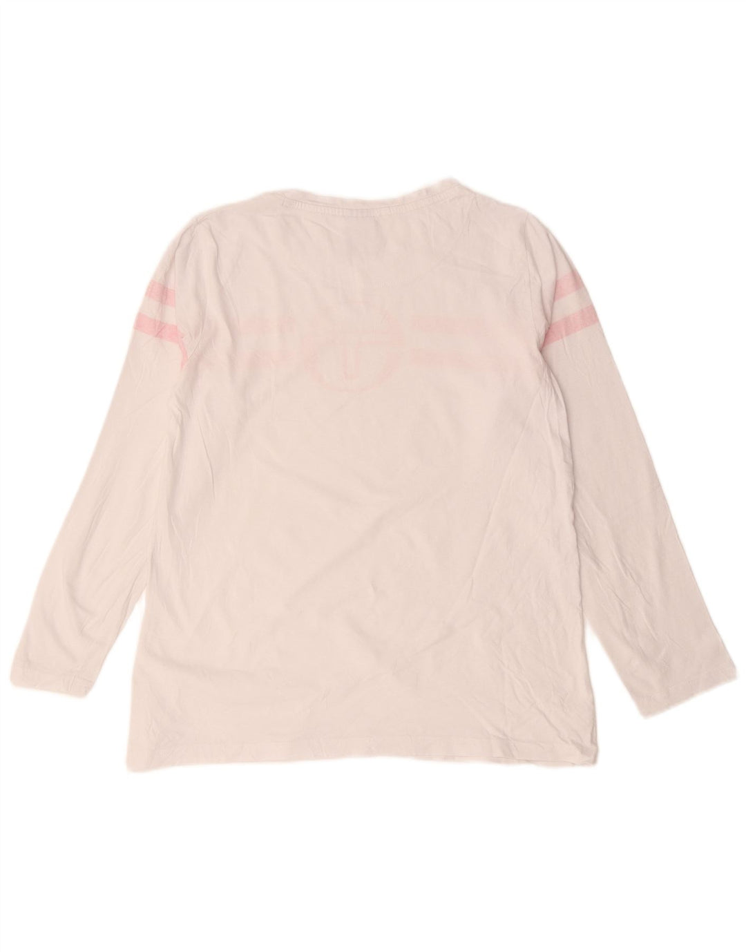 Sergio Tacchini Top gráfico para mujer de manga larga UK 44 Mediano Rayas blancas
