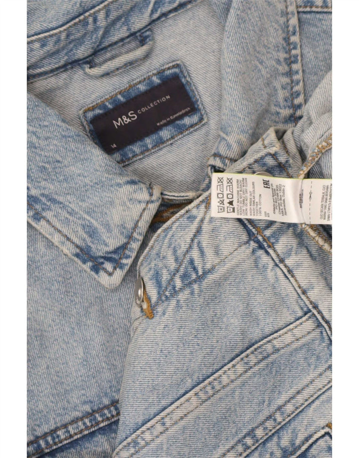 Marks & Spencer Chaqueta vaquera para mujer UK 44 Algodón azul medio