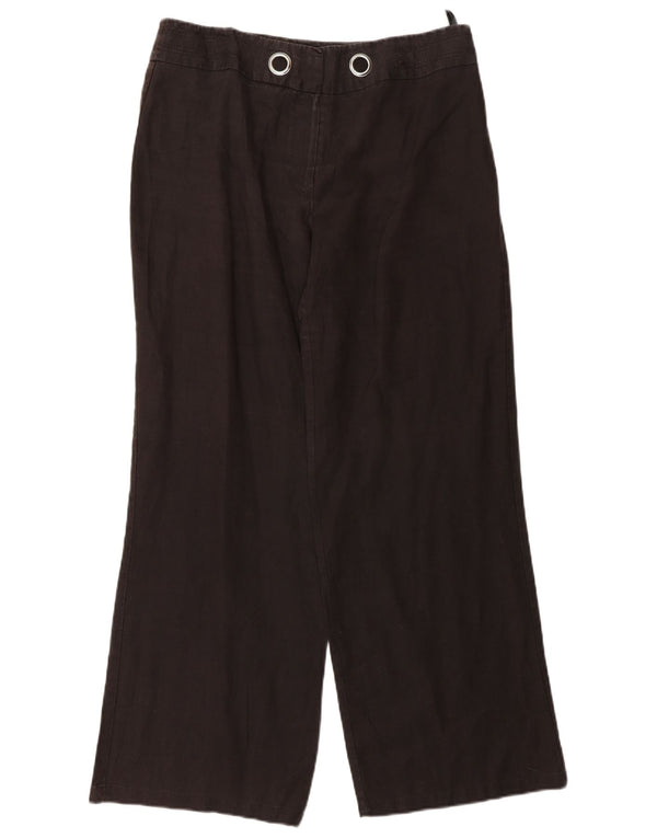 Marks & Spencer Pantalones chinos de pierna ancha para mujer UK 12 Medium W30 L30 Granate