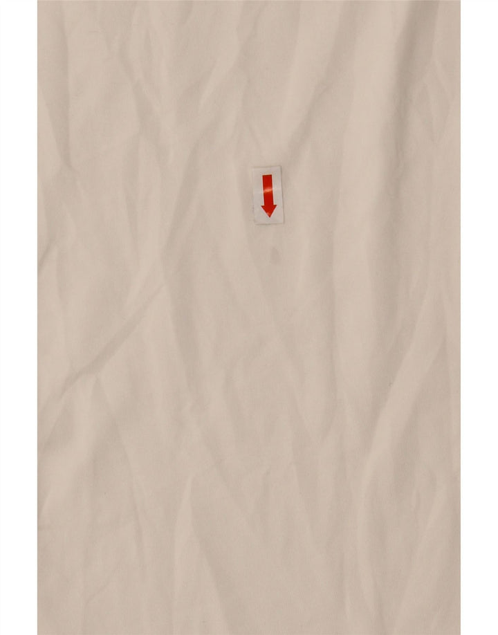 Nike Dri Fit Graphic Camiseta para hombre, talla pequeña, poliéster blanco
