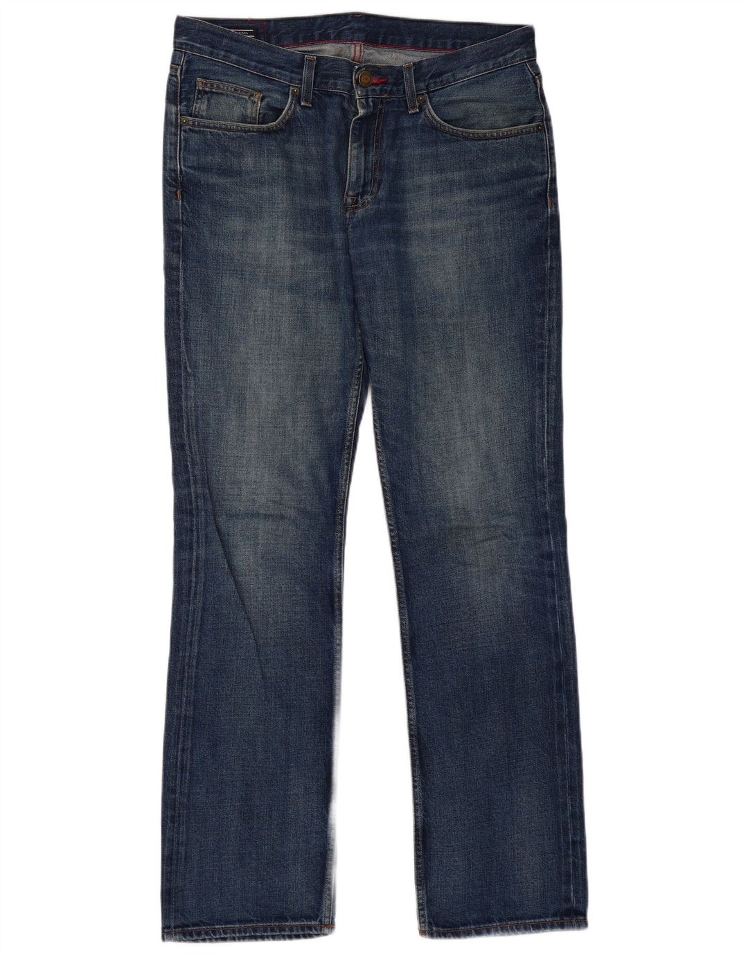 TOMMY HILFIGER Vaqueros rectos para hombre W34 L32 Algodón azul